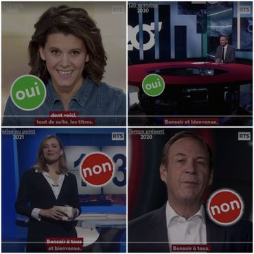 Captures d'écrans de la vidéo de la RTS pointant des bonnes et des mauvaises formulations en matière d'inclusion. Captures d'écrans de la vidéo de la RTS pointant des bonnes et des mauvaises formulations en matière d'inclusion.