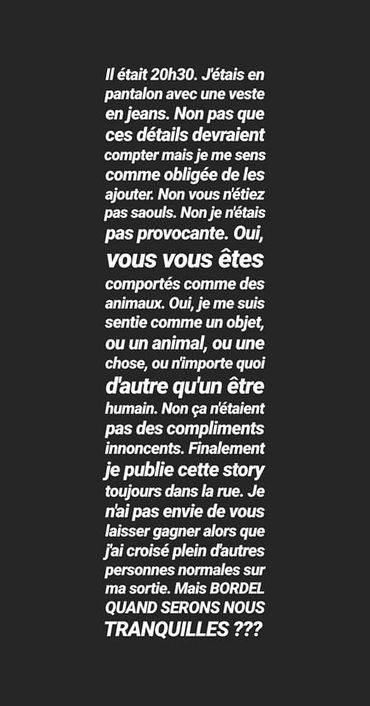 Laura a d'abord publié son témoignage sur Instagram puis sur Facebook Laura a d'abord publié son témoignage sur Instagram puis sur Facebook