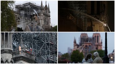 Notre Dame de Paris, défigurée mais encore debout, sera "rebâtie" promet Macron Notre Dame de Paris, défigurée mais encore debout, sera "rebâtie" promet Macron