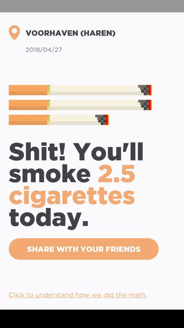 Respirer l'air de Bruxelles, c'est comme fumer 2,5 cigarettes/jour, dit cette appli Respirer l'air de Bruxelles, c'est comme fumer 2,5 cigarettes/jour, dit cette appli