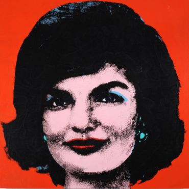 Red Jackie, 1964, Acrylique et sérigraphie sur lin Red Jackie, 1964, Acrylique et sérigraphie sur lin