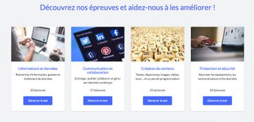 Pix propose des dizaines de tests. Pix propose des dizaines de tests.