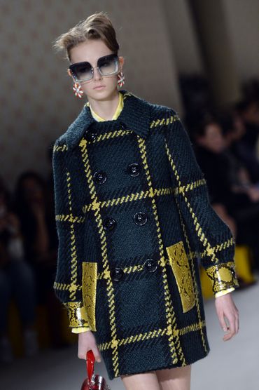 La patchwork très subtil de Miu Miu - Collection prêt-à-porter automne-hiver 2015-2016 La patchwork très subtil de Miu Miu - Collection prêt-à-porter automne-hiver 2015-2016
