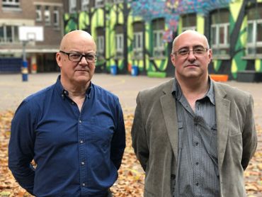 Pierre Leblond et Philippe Maes, anciens profs de géo et d'histoire de Sadia. Pierre Leblond et Philippe Maes, anciens profs de géo et d'histoire de Sadia.