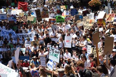 Manifestations des jeunes australiens à Sydney le 30 novembre dernier Manifestations des jeunes australiens à Sydney le 30 novembre dernier