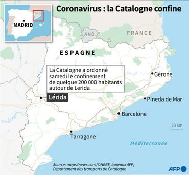 Coronavirus en Espagne : la Catalogne reconfine quelque 200.000 personnes Coronavirus en Espagne : la Catalogne reconfine quelque 200.000 personnes