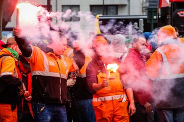 Les manifestants ont défilé du Nord au Midi Les manifestants ont défilé du Nord au Midi