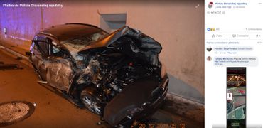 Slovaquie: une voiture s'envole dans les airs, percute le haut d'un tunnel... et finit un tonneau (vidéo) Slovaquie: une voiture s'envole dans les airs, percute le haut d'un tunnel... et finit un tonneau (vidéo)