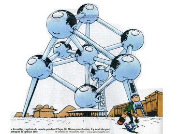 Gaston Lagaffe et l'Atomium, par André Franquin Gaston Lagaffe et l'Atomium, par André Franquin