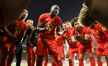 Romelu Lukaku motive les troupes Romelu Lukaku motive les troupes