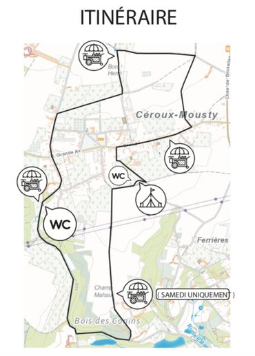 Itinéraire du parcours Itinéraire du parcours