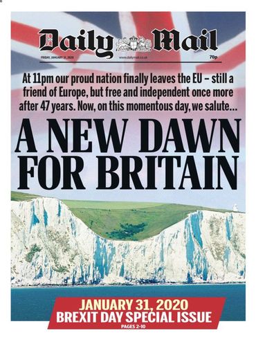 "Our time has come": que dit la presse britannique en ce "Brexit day" ? "Our time has come": que dit la presse britannique en ce "Brexit day" ?