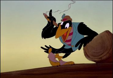 Les corbeaux de "Dumbo" sont une caricature d'hommes Afro-Américains : pauvres, peu éduqués, qui passent leur temps à rire et fumer Les corbeaux de "Dumbo" sont une caricature d'hommes Afro-Américains : pauvres, peu éduqués, qui passent leur temps à rire et fumer