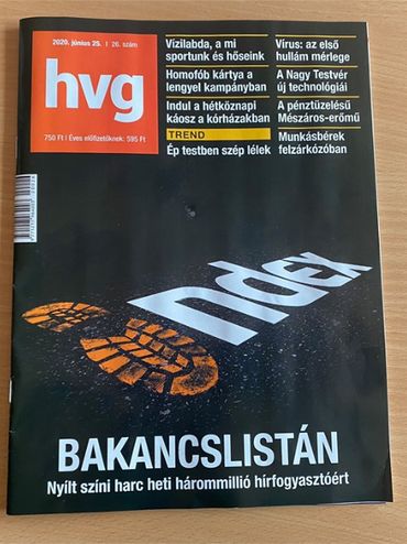 Le sort du site Index fait la une du magazine HVG Le sort du site Index fait la une du magazine HVG