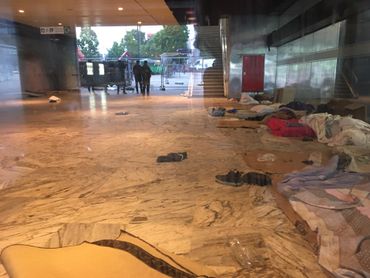 La gare du Nord est désertée ce vendredi matin. La gare du Nord est désertée ce vendredi matin.