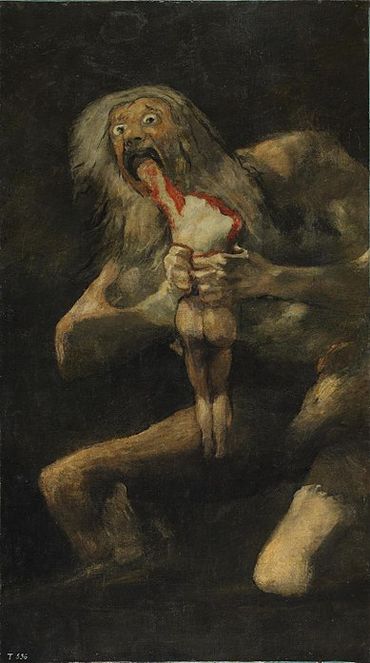 Goya: Saturne dévorant un de ses enfants Goya: Saturne dévorant un de ses enfants