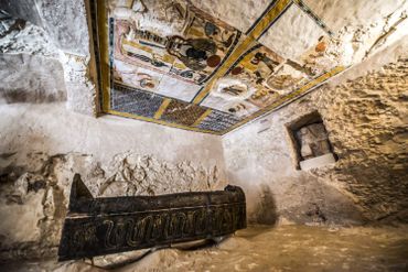 Le tombeau a été récemment découvert par une équipe issue d'une collaboration entre la France et l'Egypte Le tombeau a été récemment découvert par une équipe issue d'une collaboration entre la France et l'Egypte