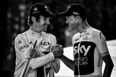 Geraint Thomas et Chris Froome Geraint Thomas et Chris Froome