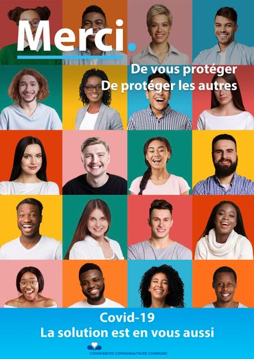 Une campagne lancée début octobre par la Commission communautaire commune (qui gère essentiellement les matières personnalisables - Santé et Aide aux personnes - en Région bruxelloise). Une campagne lancée début octobre par la Commission communautaire commune (qui gère essentiellement les matières personnalisables - Santé et Aide aux personnes - en Région bruxelloise).