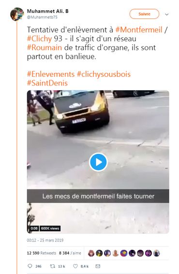 8.400 Likes et 13.000 Retweets pour cette vidéo qui appelle au lynchage de Roms
8.400 Likes et 13.000 Retweets pour cette vidéo qui appelle au lynchage de Roms