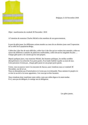 Une lettre adressée à Charles Michel et son gouvernement, tourne sur les réseaux sociaux Une lettre adressée à Charles Michel et son gouvernement, tourne sur les réseaux sociaux