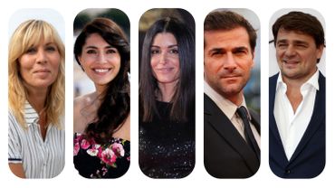 Les acteurs de "Le temps est assassin" : Mathilde Seigner, Caterina Murino, Jenifer, Grégory Fitoussi et Thierry Godard. Les acteurs de "Le temps est assassin" : Mathilde Seigner, Caterina Murino, Jenifer, Grégory Fitoussi et Thierry Godard.