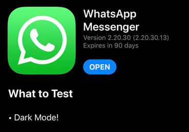 WhatsApp : Le mode sombre sur iOS, c’est pour bientôt WhatsApp : Le mode sombre sur iOS, c’est pour bientôt