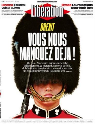 "Freedom!": la presse britannique euphorique ou inquiète pour commenter le lancement du Brexit "Freedom!": la presse britannique euphorique ou inquiète pour commenter le lancement du Brexit