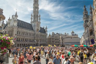 A Bruxelles, 75 000 personnes ont assisté à la présentation des coureurs du Tour de France (photos) A Bruxelles, 75 000 personnes ont assisté à la présentation des coureurs du Tour de France (photos)