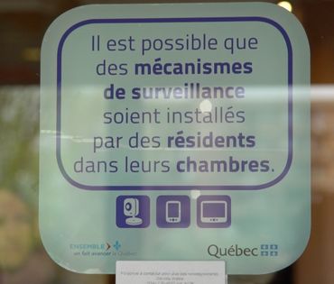 Voici le pictogramme que chaque maison de repos du Québec doit désormais afficher à l’entrée du bâtiment pour prévenir les visiteurs. Voici le pictogramme que chaque maison de repos du Québec doit désormais afficher à l’entrée du bâtiment pour prévenir les visiteurs.