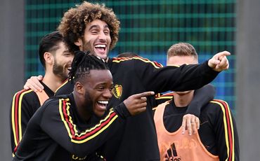 Michy Batshuayi - Marouane Fellaini - Equipe nationale belge Michy Batshuayi - Marouane Fellaini - Equipe nationale belge