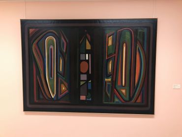 Cette toile de Henri-Jean Closon est l'un des rares grands formats des pionniers de l'abstraction belge. Cette toile de Henri-Jean Closon est l'un des rares grands formats des pionniers de l'abstraction belge.