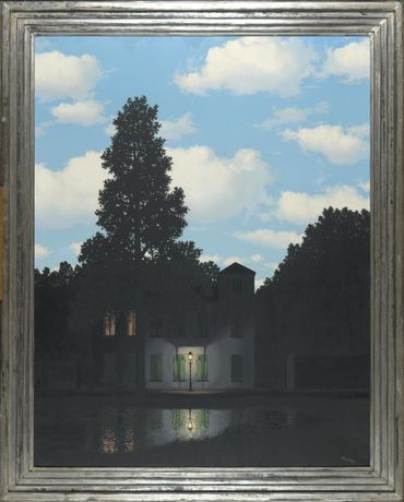 René Magritte, L’empire des lumières, 1954, huile sur toile, inv. 6715, MRBAB, Bruxelles, photo : J.Geleyns / Ro scan René Magritte, L’empire des lumières, 1954, huile sur toile, inv. 6715, MRBAB, Bruxelles, photo : J.Geleyns / Ro scan