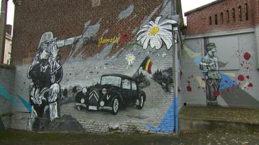 Les fresques murales. sur le site de l’ancien Tir de Marcinelle Les fresques murales. sur le site de l’ancien Tir de Marcinelle