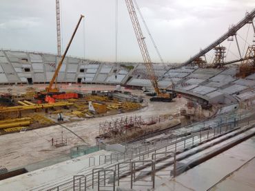 L'entreprise belge Besix a entamé la restauration du stade national de Doha en vue de la coupe du monde de football organisée au Qatar en 2022 L'entreprise belge Besix a entamé la restauration du stade national de Doha en vue de la coupe du monde de football organisée au Qatar en 2022