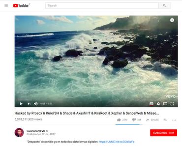 YouTube : plusieurs comptes Vevo piratés, le clip de Despacito disparaît de la plate-forme YouTube : plusieurs comptes Vevo piratés, le clip de Despacito disparaît de la plate-forme