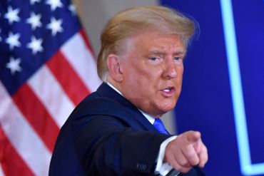 Donald Trump, le 4 novembre 2020 à Washington Donald Trump, le 4 novembre 2020 à Washington