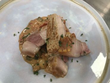 " Côte de porc monto-paliseuloise, sauce al berdouille " ! " Côte de porc monto-paliseuloise, sauce al berdouille " !