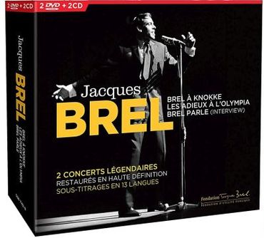 Jacques Brel comme vous ne l'avez jamais vu en live dans un double CD et DVD collector Jacques Brel comme vous ne l'avez jamais vu en live dans un double CD et DVD collector