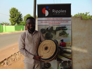 Jeffrey Kwabena Yeboah espère exporter ses produits d'ici à deux ans. Jeffrey Kwabena Yeboah espère exporter ses produits d'ici à deux ans.