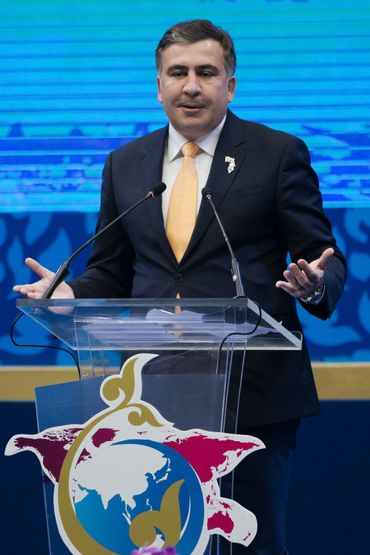 Mikheïl Saakachvili en 2013 Mikheïl Saakachvili en 2013