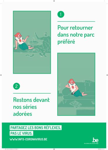 Une campagne des autorités fédérales pendant la première vague de mars-avril. Une campagne des autorités fédérales pendant la première vague de mars-avril.
