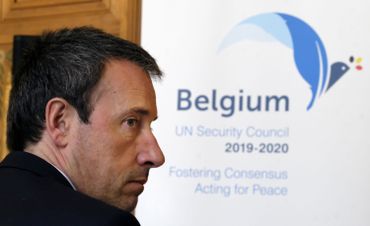 Le ministre des Affaires étrangères en affaires courantes, Philippe Goffin (MR), le 28 janvier à Bruxelles Le ministre des Affaires étrangères en affaires courantes, Philippe Goffin (MR), le 28 janvier à Bruxelles