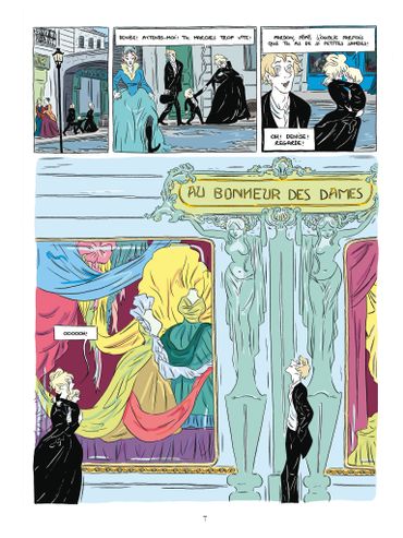 Une planche d'"Au bonheur des dames" Une planche d'"Au bonheur des dames"