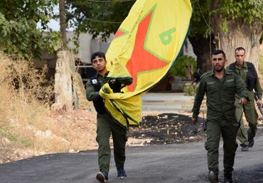 Des miliciens des YPG. Des miliciens des YPG.