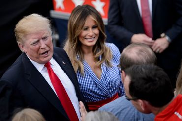 Melania Trump, l'épouse de Donald Trump. Melania Trump, l'épouse de Donald Trump.