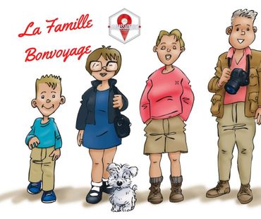 La Famille Bonvoyage , c'est Bertrand, Rose-Marie, Sharleen, Baptiste ...et Ginny, compagnon à 4 pattes! La Famille Bonvoyage , c'est Bertrand, Rose-Marie, Sharleen, Baptiste ...et Ginny, compagnon à 4 pattes!
