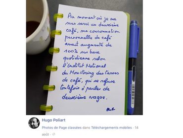 La progression en pourcentages, pointée avec humour par le carnettiste Hugo Poliart La progression en pourcentages, pointée avec humour par le carnettiste Hugo Poliart