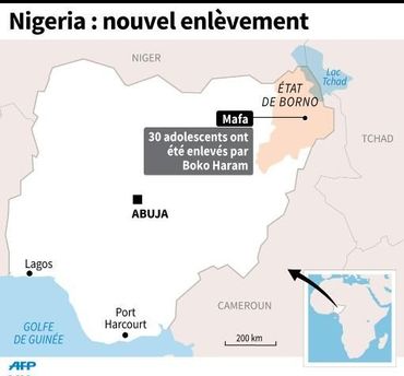 Nigeria: enlèvement de trente adolescents par des islamistes Nigeria: enlèvement de trente adolescents par des islamistes