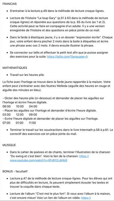 Mail reçu par Theo le premier jour de confinement : "Mon fils est en première primaire, pas en dernière année à l'unif'!" Mail reçu par Theo le premier jour de confinement : "Mon fils est en première primaire, pas en dernière année à l'unif'!"